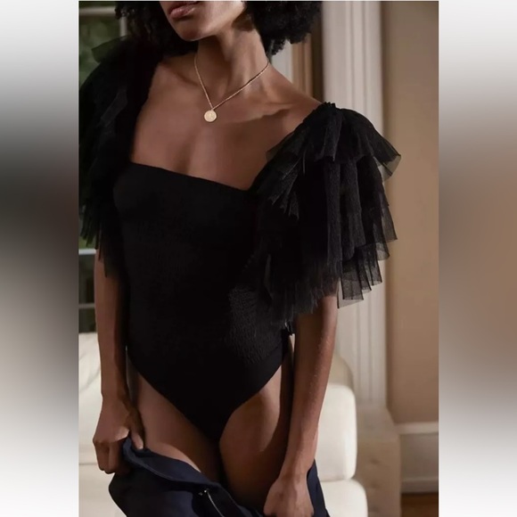 NWOT Free people Intimately FP Kill The Light Bodysuit in Black Sz S NEW - Picture 5 of 7